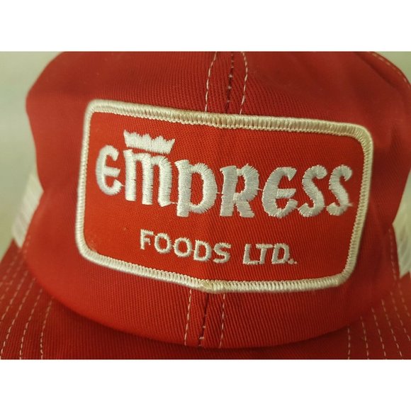 EMPRESS FOODS LTD Cap Trucker Hat Snapback Baseball Vintage retro 80s - Picture 3 of 9